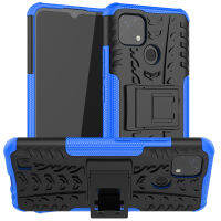 Shockproof Phone Case For OPPO Realme C2 C11 C15 C17 Holder Rugged Silicone Kickstand Cover For Realme C20 C21 Cases