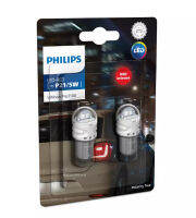 Philips Ultinon LED 11499 ULR 11499 U30R 11499 RU31 หลอดไฟจอดและไฟท้าย P21/5 Red (2 หลอด) Pro3000 Pro3100 3000 3100