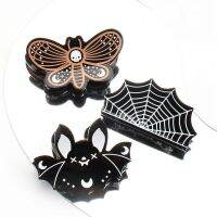 Creative Halloween Clip New Y Spider Web Bat Shark Clip Hair Accessories Cross-Border Hair Clip Hair Clip Headwear