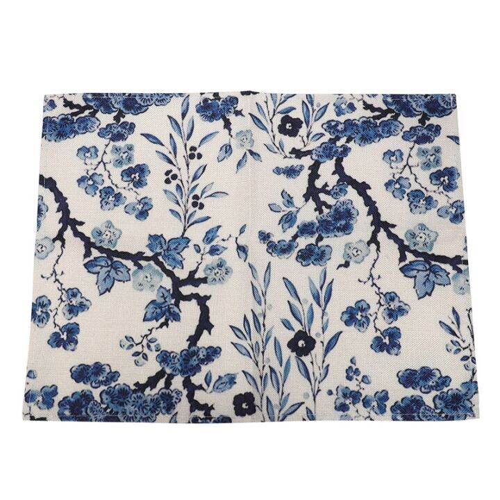 6-pcs-blue-white-flowers-placemat-coasters-cup-dish-glass-table-mat-insulation-pad-kitchen-accessories-decoration