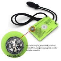 กระจกสัญญาณมัลติฟังก์ชั่น Outdoor Survival Survivor Mirror Mountaineering With Compass Emergency Tool Adventure