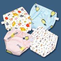 4PC Baby Waterproof Reusable Training Pants  Baby Diaper Cute Infant Shorts Nappies Panties Nappy Changing 6 Layers