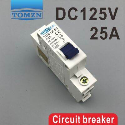 【❂Hot On Sale❂】 Chukche Trading Shop กระแสตรงโค้ง1P 25a 25แอมแปร์ Tob1z Dc 125V เบรกเกอร์ Mcb