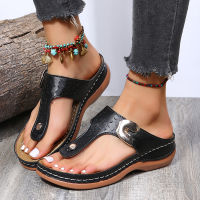 Women Slippers Summer 2022 Casual Wedges Flip Flops Platform Shoes Comfortable Orthopedic Roman Ladies Beach Sandals Footwear