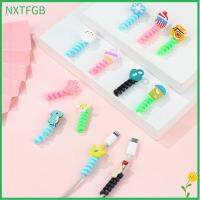 NXTFGB เคสป้องกัน USB ฝาครอบที่หมุนแบบคลิปตัวป้องกันสายที่จับสายชาร์จตัวป้องกันสายข้อมูล