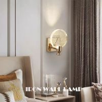 The new crystal wall lamp bedside lamp wall lamp led lamp of the head of a bed modern children girl room simple bedroom wall lamp ❤