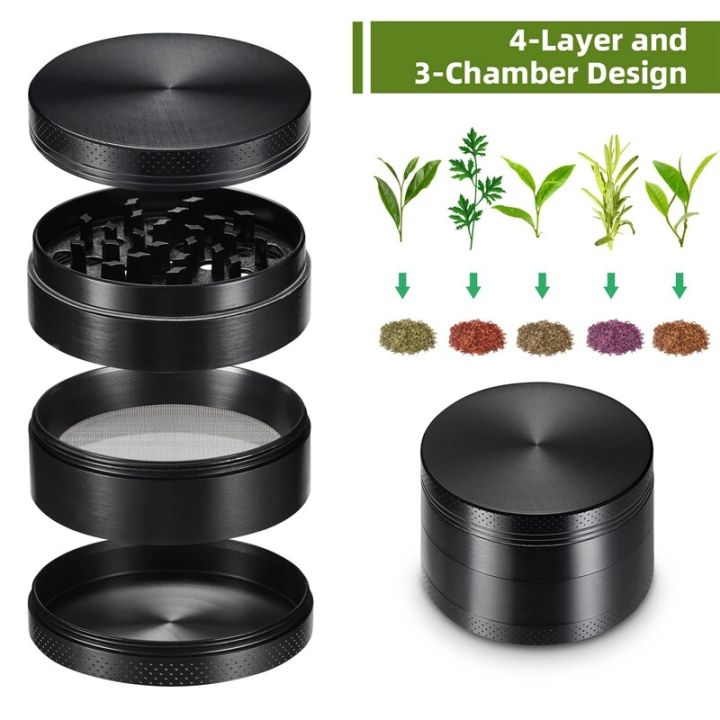 4 Layer Zinc Alloy Herb Grinder