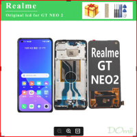 Origianl สำหรับ Realme GT NEO 2 Neo2 RMX3370 RMX2202 RMX3031จอแสดงผล LCD อะไหล่ชุดประกอบ Digitizer หน้าจอสัมผัส