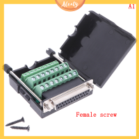 Aleaty? DB25 VGA ชาย2แถว25 PIN Plug Breakout TERMINALS CONNECTOR