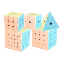 MoYu 2x2 3x3 4x4 5x5 Pyramid MeiLong Macaron Magic Speed Cube MeiLong Macaron Magic Cube Souptoys toys for kid Magico Puzzle