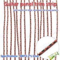 ‘；【- 20 Pcs Tricolor Square Pattern Guitar Panel Cover Edge Solid Wood Decorative Line Guitar Material Accessories Solid Wood Edge St