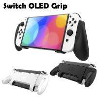 Narsta Switch OLED Grip NS Host คอนโซลพร้อมช่องใส่การ์ดเกมป้องกันการตกที่วางเกมแพดพับได้สำหรับอุปกรณ์เสริม Nintendo Switch