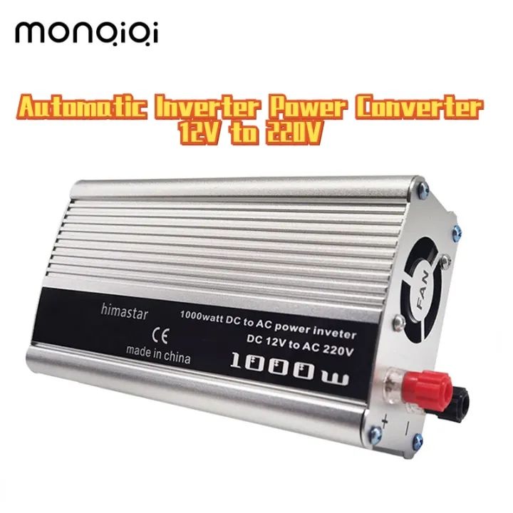 1000W Car Power Inverter, Modified Sine Wave, DC 12 Volt to 220 Volt AC