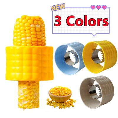 3 Colors Corn Stripper Peeler Cob Cutter Thresher Corn Stripper Fruit Vegetable Cooking Tools Kitchen Accessories Cob Remover Graters  Peelers Slicers
