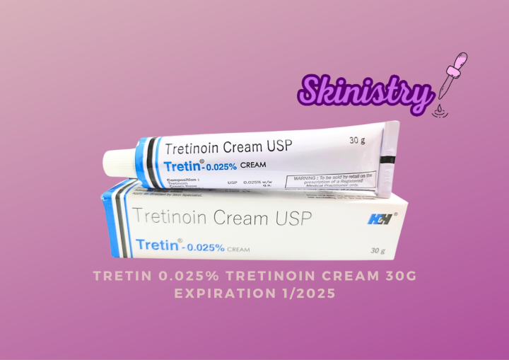 Tretin 0.025 Tretinoin Cream 30G Expiration 2025 Lazada PH