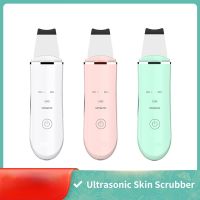 ◊☎☑ Ultrasonic Skin Scrubber Facial Cleaner Ion Acne Blackhead Remover Peeling Shovel Cleaner Facial Massager Face Lift Machine