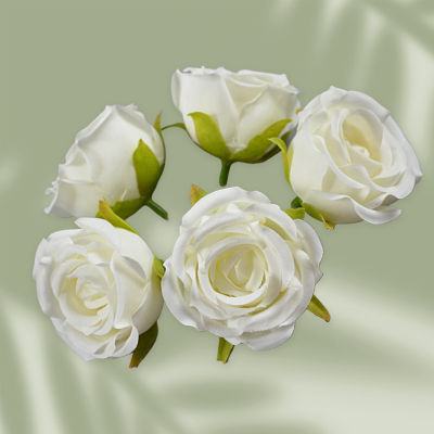 10ชิ้นดอกไม้ดอกกุหลาบปลอมออกแบบเหมือนจริงดอกไม้ปลอมของแท้คุณภาพสูงตกแต่งสำหรับประดับงานแต่งงาน