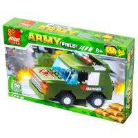 ProudNada Toys ของเล่นเด็กชุดตัวต่อเลโก้รถทหาร PEIZHI ARMY FIELD 106 PCS 0328