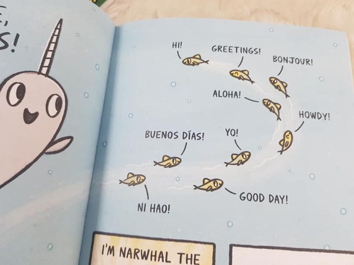 ใหม่ล่าสุด-narwhals-school-of-awesomeness-by-ben-clanton-เล่ม-6-paperback-comic-สำหรับ-4-7ปี