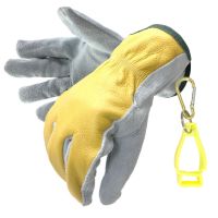 NMSafety Golden Cowhide Work Gloves For Yard Work/Cutting/Construction/Motorcycle Leather Welding Protective Gloves