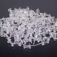 200pcs/lot Clear Push Pins Transparent Plastic Thumb Tack Office Supplies Clips Pins Tacks