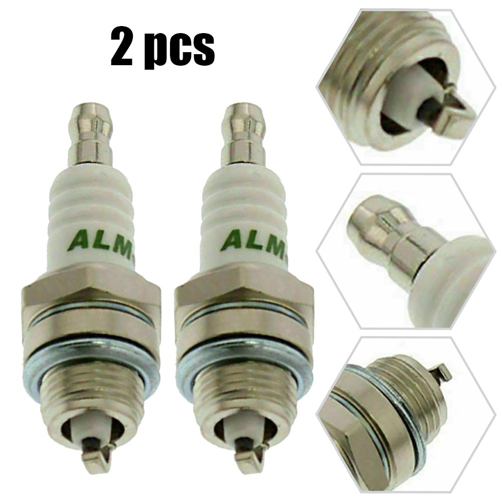 3 x ALM CJ8 Standard Spark Plug Universal Lawnmower Strimmer Petrol Enginges 