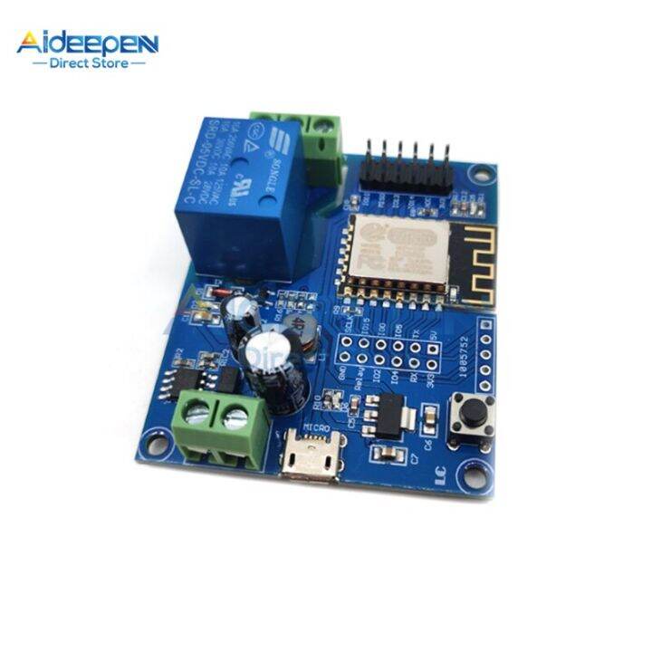 โมดูลรีเลย์-wi-fi-ไร้สาย-esp8266-dc-5v-80v-esp-12f-การพัฒนา-wifi-บอร์ดสำหรับ-arduino-12v-24v-36v-48v-72v