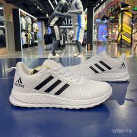 รองเท้าผ้าใบ kasut Ready Stock A-didas ! New Popcorn Running Casual กีฬารองเท้าผู้ชาย/ผู้หญิงรองเท้าสีขาว/เงิน 4 สี 11 ขนาดใหม่ 2020