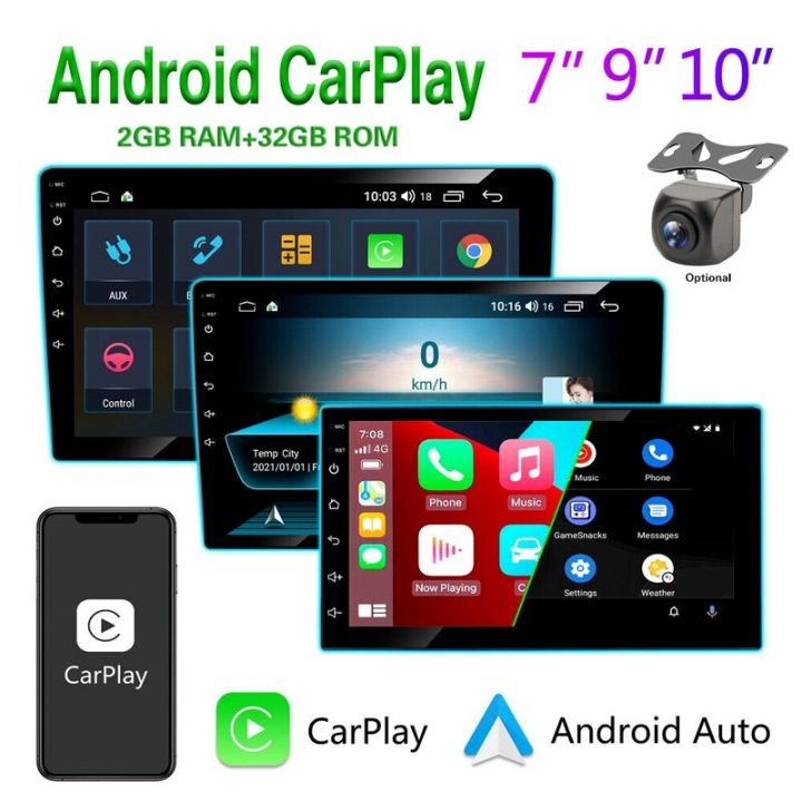 7/9/10.1 2 Din 2G+32G Android 12.0 Car Radio Stereo Bluetooth