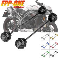 FATPAPA - Front Rear Wheel Protector Axle Fork Crash Slider For Triumph SpeedTriple Speed Triple 1050 S R RS 2020