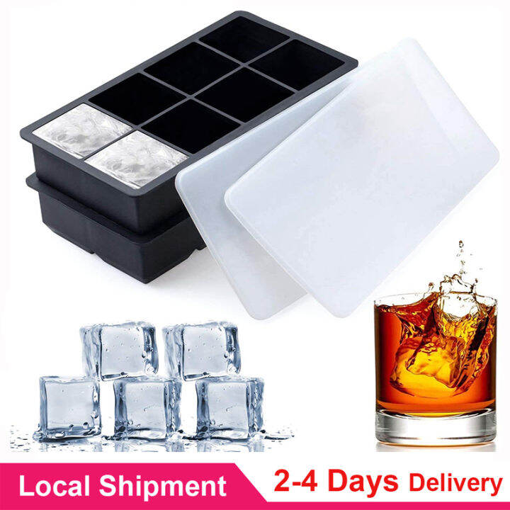 2Pcs Ice Block Mold Dishwasher Safe Non-sticky Large Ice Cube