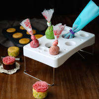 พลาสติก Fondant เค้กหัวฉีดเคล็ดลับกระเป๋า Stand Holder Baking Pastry Tools อุปกรณ์เสริม