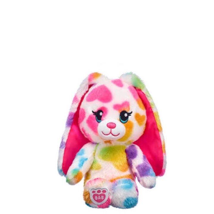 ตุ๊กตาบิ้วอะแบร์-ตัวเล็ก-smallfry-รุ่น-rainbow-bunny-build-a-bear-สินค้ามือสองสภาพดีนำเข้าจากอเมริกา