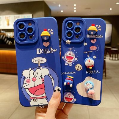 เคสโทรศัพท์การ์ตูน Kawaii Doraemon Iphone 14 เคส Iphone 13Promax 3D การ์ตูนน่ารักซิลิโคนนุ่ม
