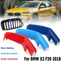 【❈】 NAID FITNESS 3ชิ้น/เซ็ต3D สติกเกอร์สำหรับ BMW X2 F39รถด้านหน้า Grille Grill Trim คลิปแถบ Molding Trim Strip M Power Performance Parts