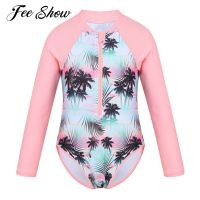 ✘☽ One Piece Swimsuit Girls Long Sleeve Swimwear Kids Girl Long Sleeve - Kids Girls - Aliexpress