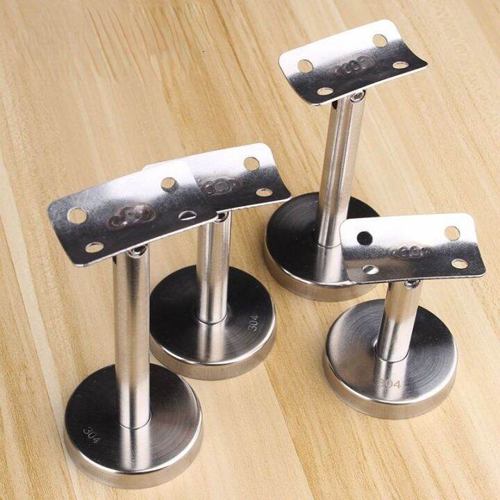 6pcs-lot-304-stainless-steel-handrail-wall-floor-mount-straight-post-bracket-adjustable-with-screw-anchor