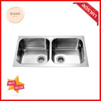 ซิงค์ฝัง 2หลุม MEX TWIN-B สเตนเลสBUILT-IN SINK MEX TWIN-B 2B STAINLESS STEEL **ด่วน ของมีจำนวนจำกัด**