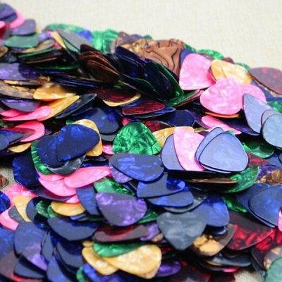 10/20 Pcs New Acoustic Picks Plectrum Celluloid Electric Smooth Guitar Pick Accessories 0.46mm 0.71mm 0.96mm NOV99 Guitar Bass Accessories