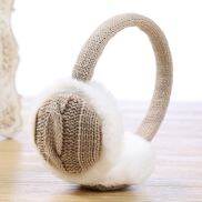 ODZ5L Nam Nữ Dễ thương Gió Bằng Chứng Dày Tai Ủ Giữ Ấm DệT Kim Earflap Phụ