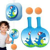 ชุดออกกำลังกายด้วยตนเองปิงปองแบบพกพา Paddles และ Balls Exerciser สำหรับกรอบประตูของเล่นปฏิสัมพันธ์ระหว่างพ่อแม่และลูก