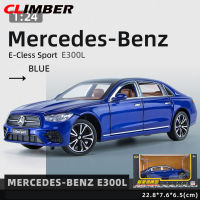 Climber ในสต็อกสำหรับ Mercedes-Benz E300 1:24จำลองดึงกลับรถของเล่นรุ่น Sound Light สำหรับแฟนคอลเลกชัน