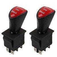 2X Forward-Stop-Back DPDT 6Pin Latching Slide Rocker Switch KCD4-604-6P Car Switch