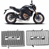 ♘สำหรับรถจักรยานยนต์ฮอนด้า CB650R 2019-2022 CB 650R CB650 R 2020 2021หม้อน้ำสเตนเลสฝาครอบแผงติดหม้อน้ำรถมอเตอร์ไซค์ป้องกัน