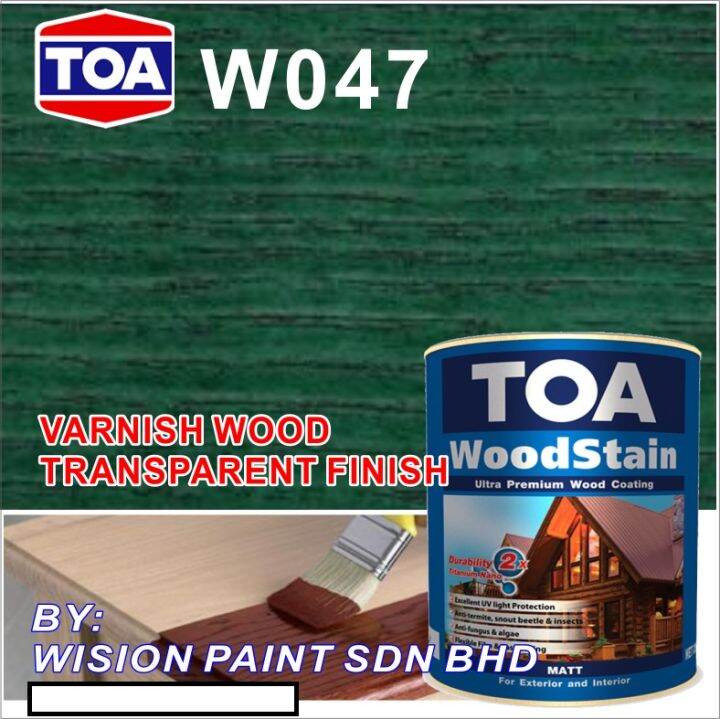 WOODSTAIN 5L W047 • TOA • Ultra Premium Wood Coating • Matt Finish