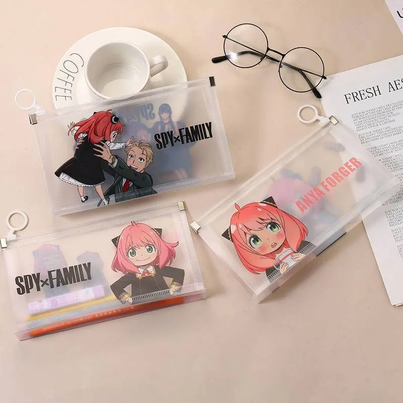 Anime SPY FAMILY PVC Pencil Case Office Stationery and School Supplies Loid  Forger Anya Forger Yor Forger Canvas Pencil Bag gift | Lazada PH