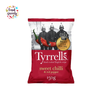 Tyrrells Sweet Chilli &amp; Red Pepper Sharing Crisps 150g ไทเรลส์ สวีท ชิลลี่ และ พริกแดง แชร์คริสป์ 150 กรัม