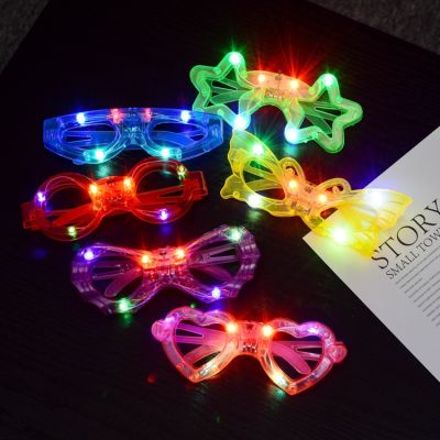 【JH】 Net Hot Sale Childrens Day Decoration Six Lights Up Glasses Supplies Wholesale