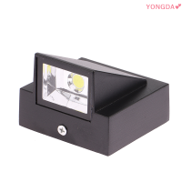 YONGDA? โคมไฟติดผนัง3 5W LED อลูมิเนียม1ชิ้น, โคมไฟติดผนังกันน้ำ IP67กลางแจ้งโคมไฟเชิงเทียนระเบียงตกแต่งสวน