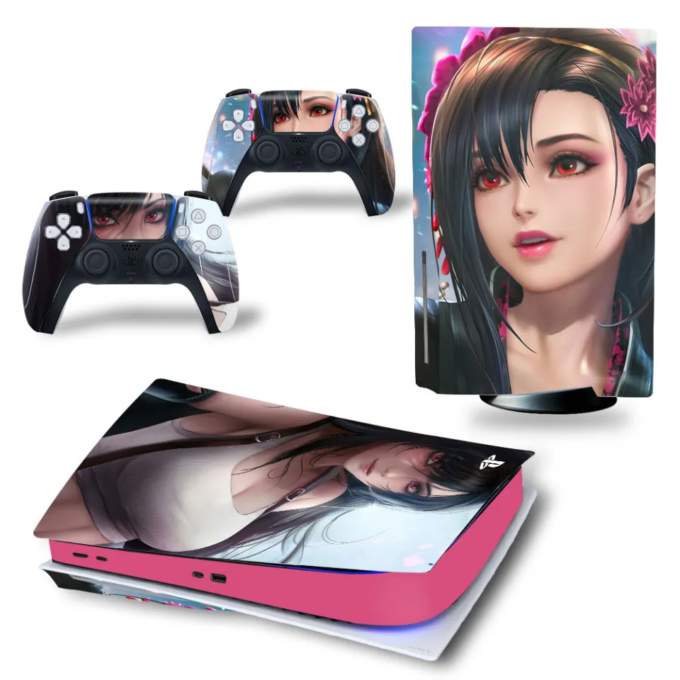 Amazon.com: Zhi chu Skin PS5 Digital Edition Anime Console and Controller  Accessories Cover Skins Wraps Fan Art Design for Playstation 5 : Video Games